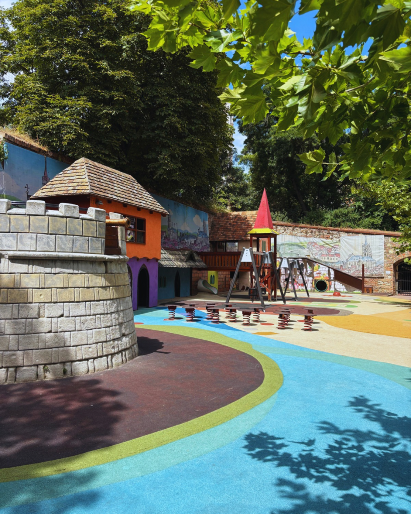 parco giochi Budapest con bambini