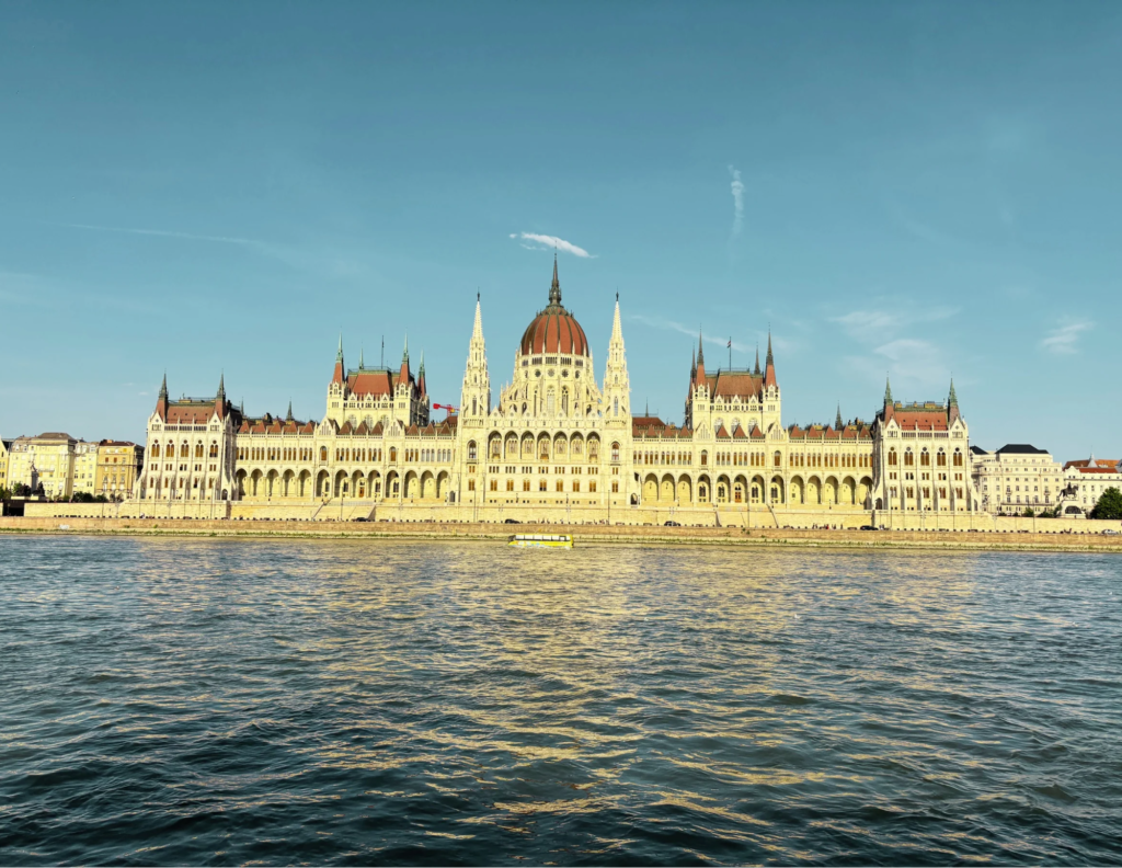 Parlamento Budapest con bambini