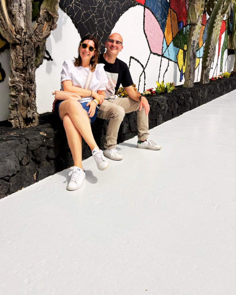 manrique Lanzarote con bambini