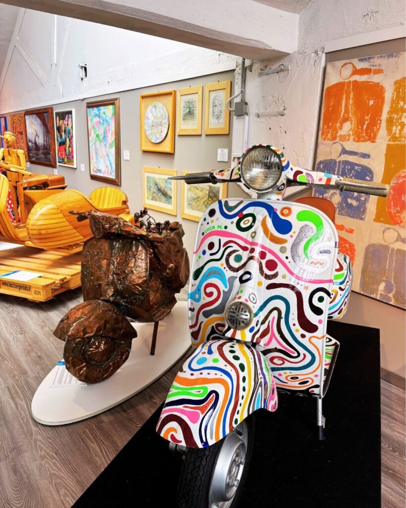 Vespa Pontedera con bambini
