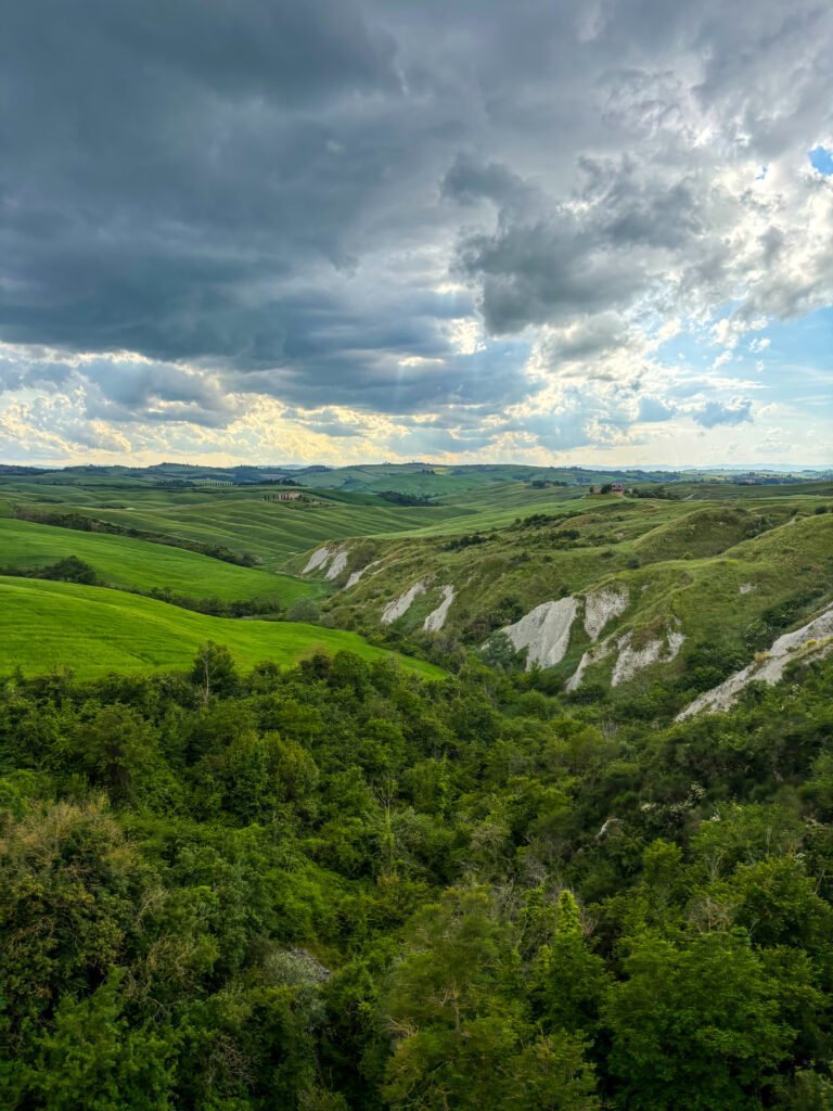 treno natura dintorni di Siena con bambini